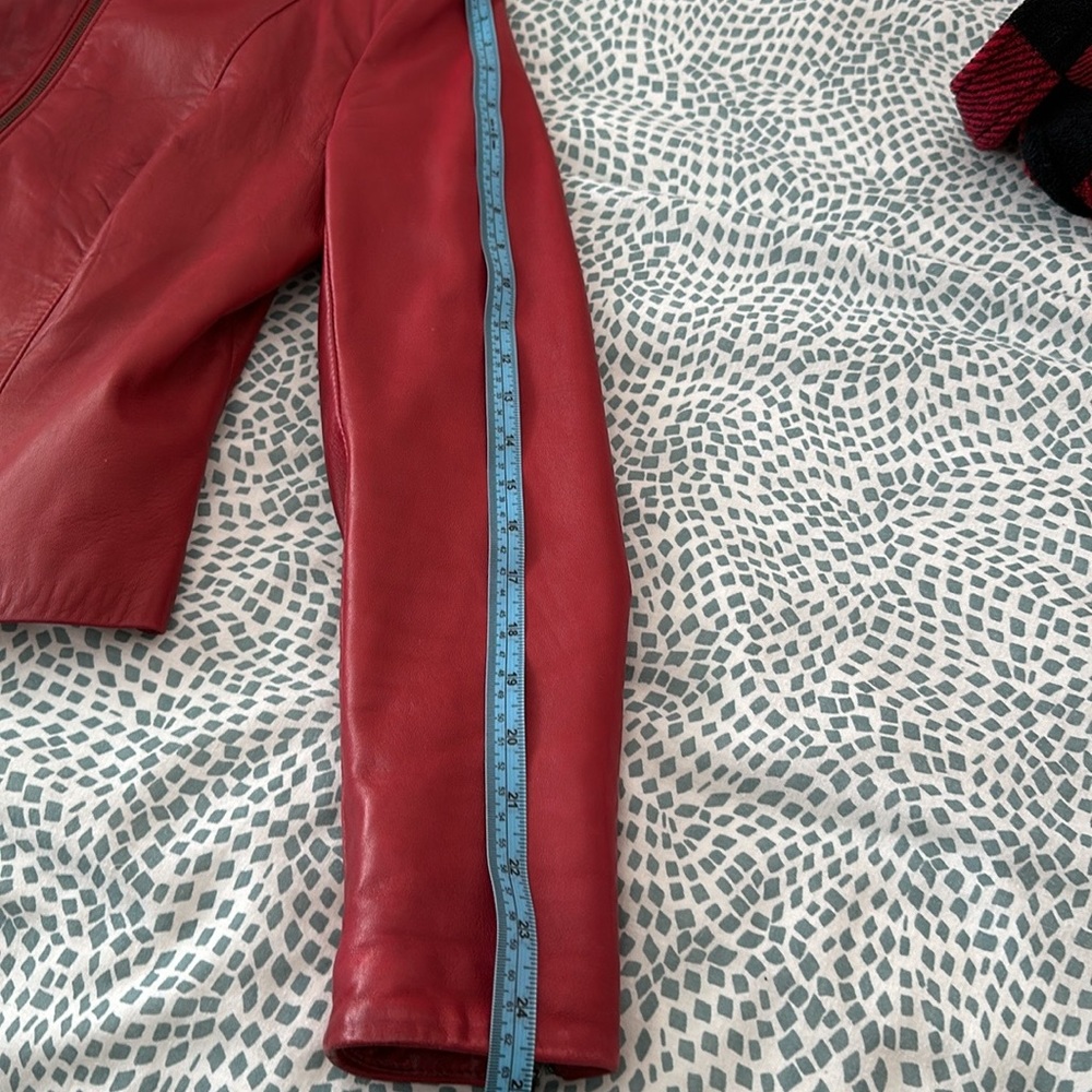 Danier Red Moto Leather Jacket 🔥 - Picture 11 of 13